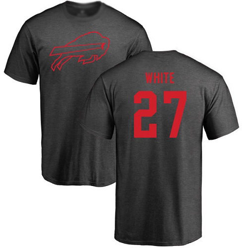 Men NFL Buffalo Bills #27 Tre Davious White Ash One Color T Shirt